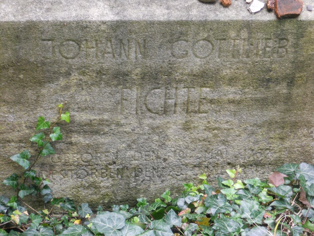 Grabstein Johann Gottlieb Fichte