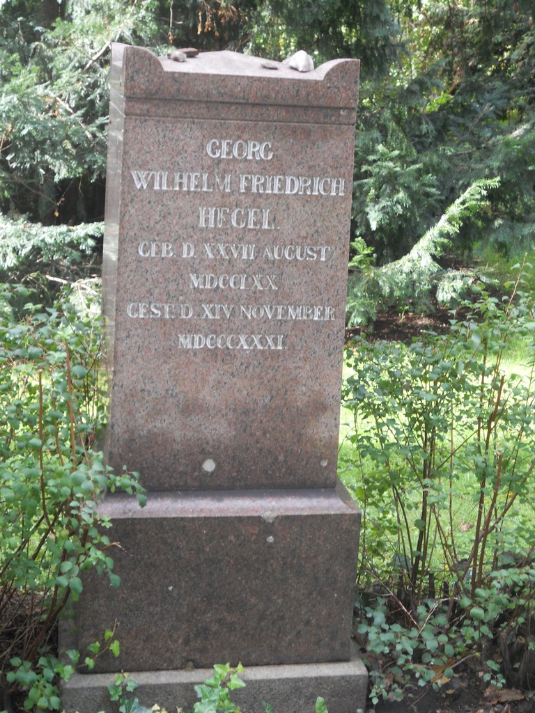 Grabstein Georg Wilhelm Friedrich Hegel