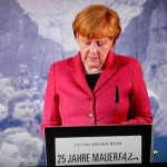 Angela Merkel bei 25 Jahre Mauerfall