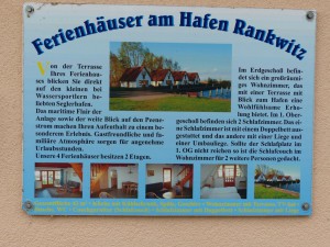 Usedom - Ferienhäuser am Hafen von Rankwitz