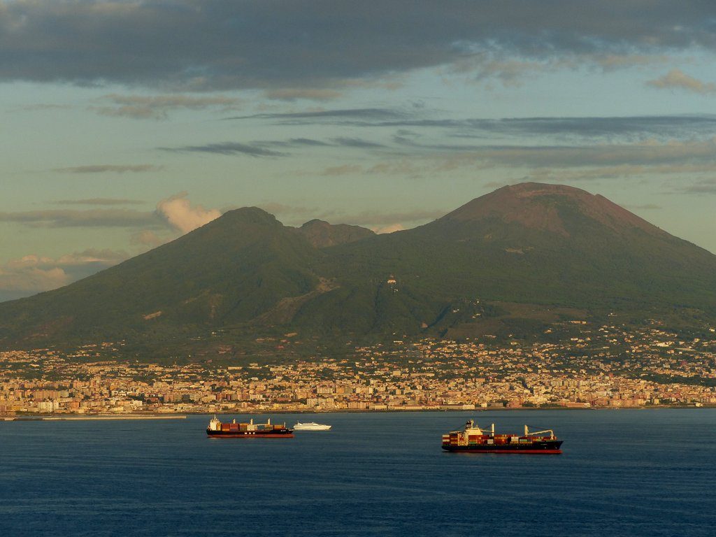Vesuv im Abendlicht - Neapel